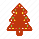 gingerbread, tree, christmas, decoration, gift, holiday, xmas