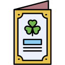 st, patricks, day, ireland, card, luck, shamrock, celebration