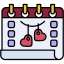 valentines, day, love, romance, hearts, gift, calendar 
