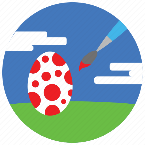 Brush, clouds, decorate, easter, holidays, occasions, paint icon - Download on Iconfinder