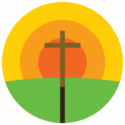 Cross, easter, holidays, occasions, post, sunset icon - Download on Iconfinder