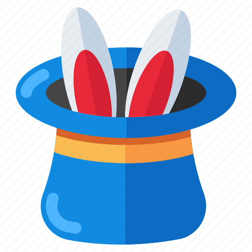Magic, magician hat, magician cap, magician rod, bunny hat icon - Download on Iconfinder