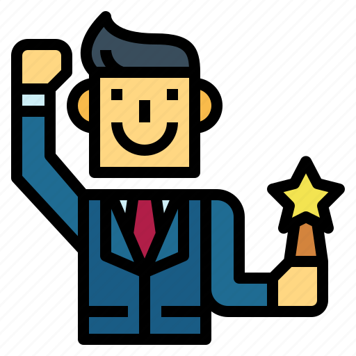 Actor, man, tuxedo, award, trophy icon - Download on Iconfinder