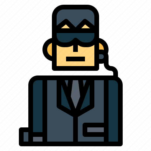Bodyguard, man, guard, security, suit icon - Download on Iconfinder
