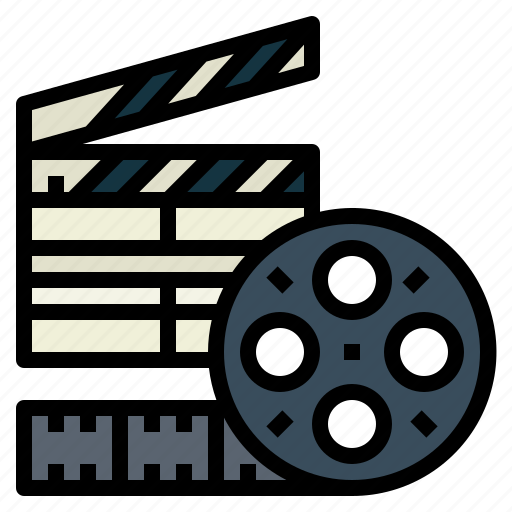 Clapboard, film, reel, slate, production icon - Download on Iconfinder