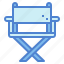 director, chair, seat, furniture, folding 