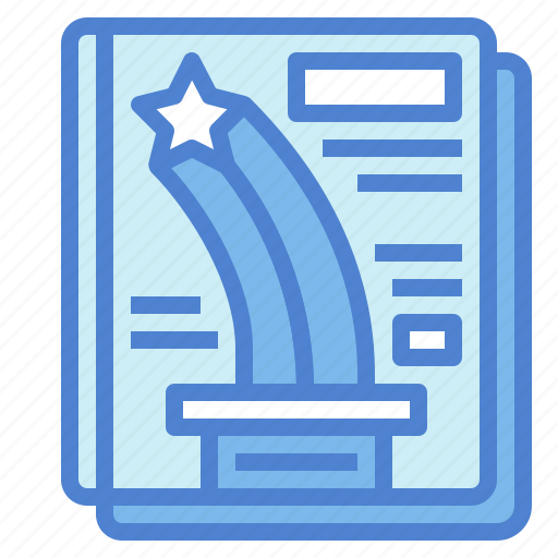Newspaper, paper, news, star, magazine icon - Download on Iconfinder