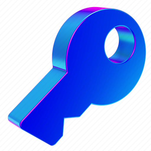 Key, vpn, lock, password, keys, main, security 3D illustration - Download on Iconfinder