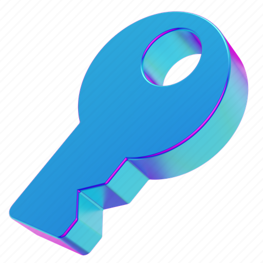 Key, lock, open, password, unlock, security, owner 3D illustration - Download on Iconfinder