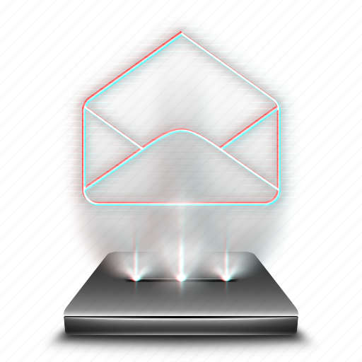 Email, contact, envelope, mail, message, hologram icon - Download on Iconfinder