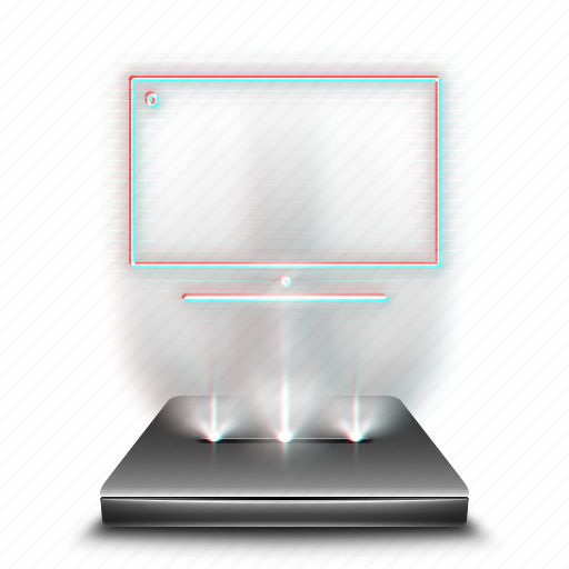 Computer, this, device, mypc, pc, hologram, holographic icon - Download on Iconfinder