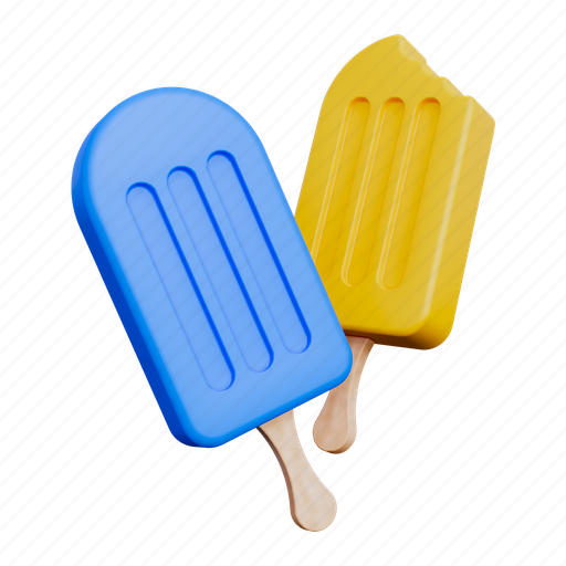 Ice cream, summer, dessert, cold, food, sweet, holiday 3D illustration - Download on Iconfinder
