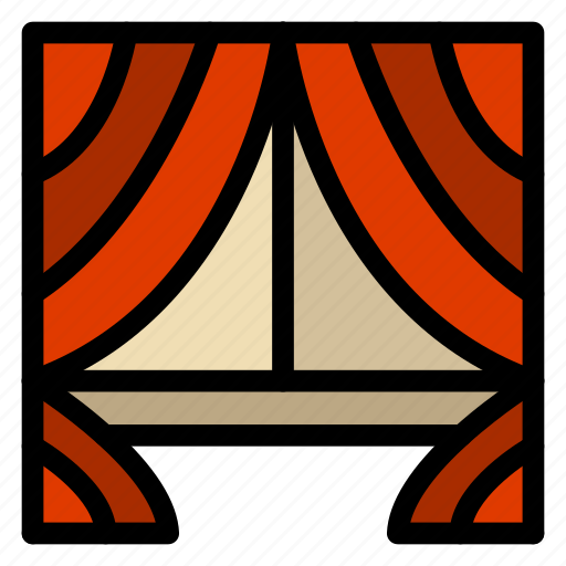 Curtain, drapes, window icon - Download on Iconfinder