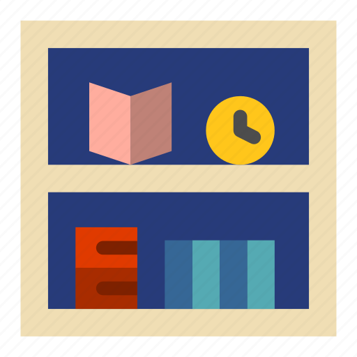 Bookshelves, cupboard, two icon - Download on Iconfinder