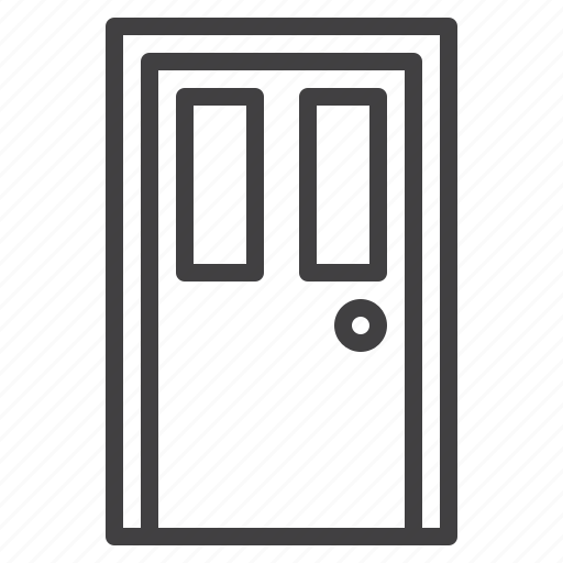 Door, exit, frame, handle icon - Download on Iconfinder