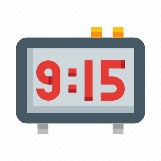 Alarm, clock, time, interior, timer, home, number icon - Download on Iconfinder