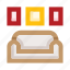 sofa, couch, pictures, furniture, home, interior, living room 