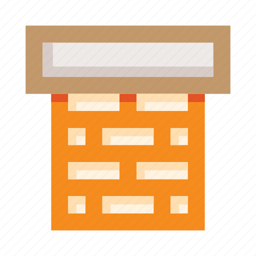 Brickwork, house, smokestack, smoke stack, chimney stack, chimney flue, smoke flue icon - Download on Iconfinder