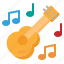 guitar, music, play, folk, hobbies 