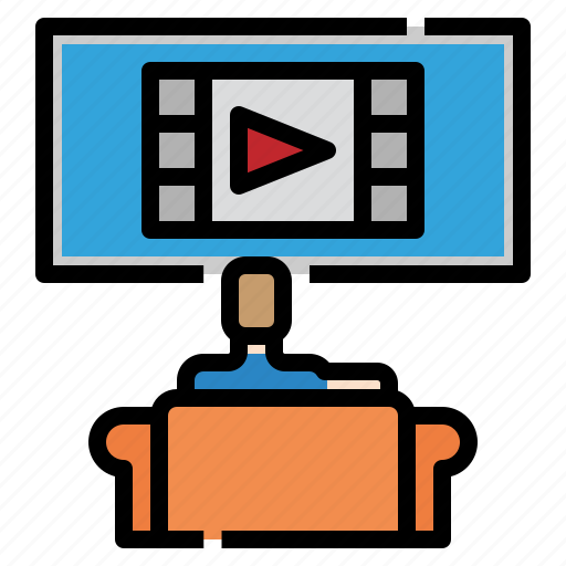Movie, watch, cinema, tv, television icon - Download on Iconfinder