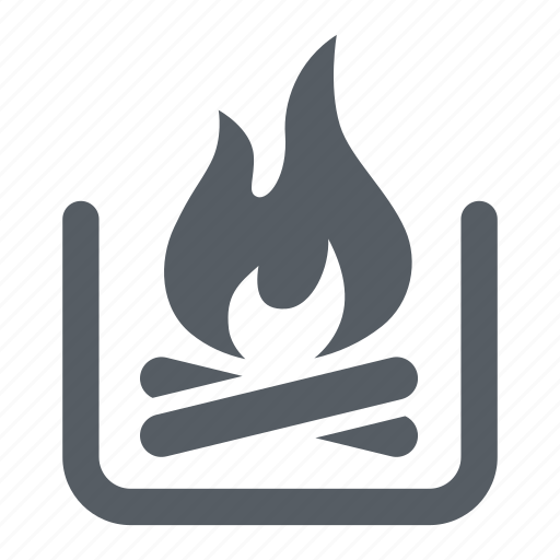 Bonfire, fire, fireplace, hearth, warm, winter icon - Download on Iconfinder