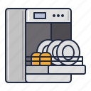 appliance, dishwasher, kitchen, machine