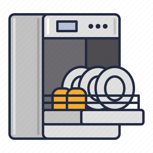 Appliance, dishwasher, kitchen, machine icon - Download on Iconfinder