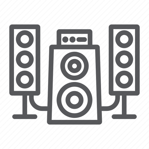 Audio, disco, loudspeaker, music, speaker, system icon - Download on Iconfinder