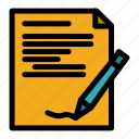 agreement, note, paperdocument, report