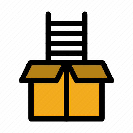 Box, climb, gift, success icon - Download on Iconfinder