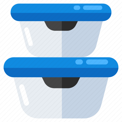 Tupperware, food containers, storage boxes, kitchenware, kitchen utensil icon - Download on Iconfinder