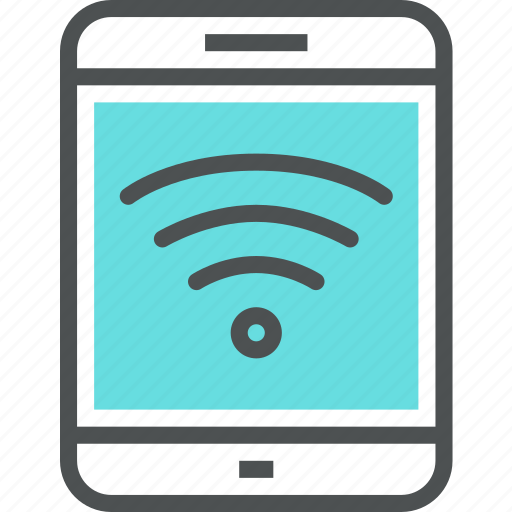 Connection, digital, internet, network, tablet, wifi, wireless icon - Download on Iconfinder