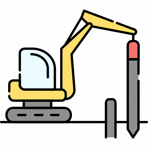 House, foundation, erection, transport, excavator icon - Download on Iconfinder