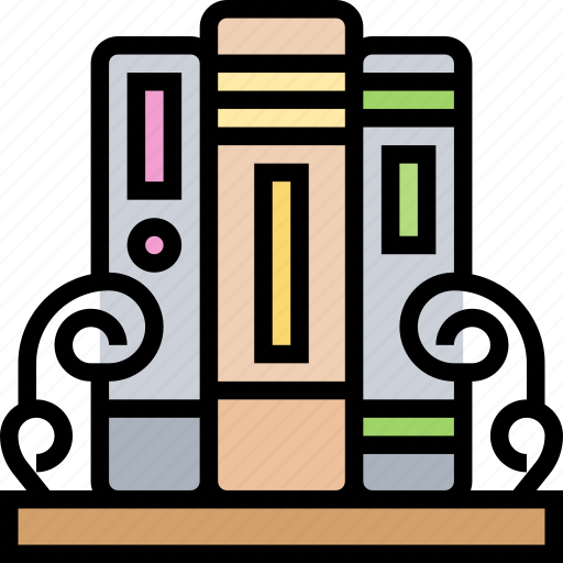 Bookend, book, stack, library, collection icon - Download on Iconfinder