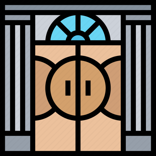 Door, entrance, home, exterior, front icon - Download on Iconfinder