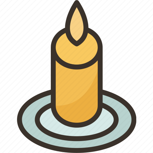 Candle, light, glowing, burning, relax icon - Download on Iconfinder