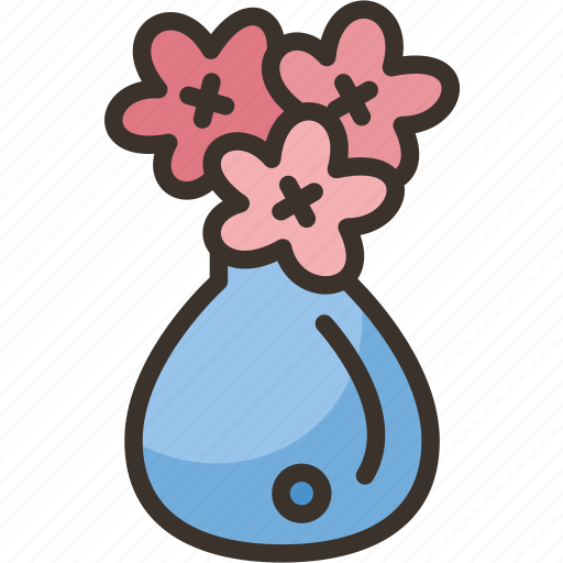 Vase, flower, plant, decoration, ceramic icon - Download on Iconfinder
