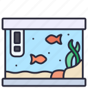 aquarium, fish, tank, water, fishbowl