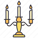 candelabra, celebration, candle, candlestick, decoration