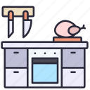 interior, counter, furniture, decoration, kitchen
