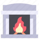 fire, fireplace, home, interior, warm