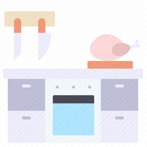 Interior, counter, furniture, decoration, kitchen icon - Download on Iconfinder