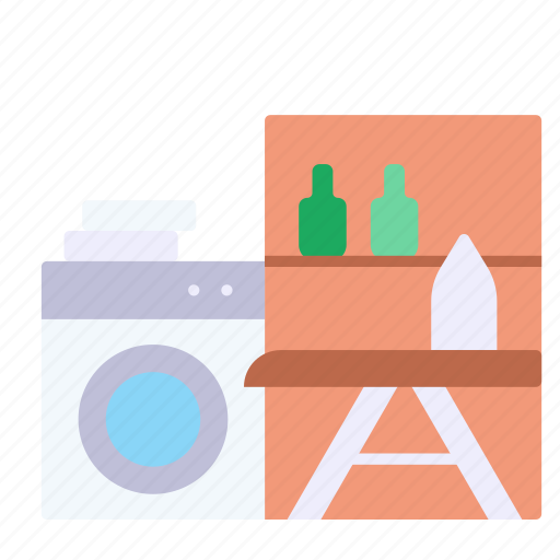 Interior, home, laundry, machine, clean icon - Download on Iconfinder