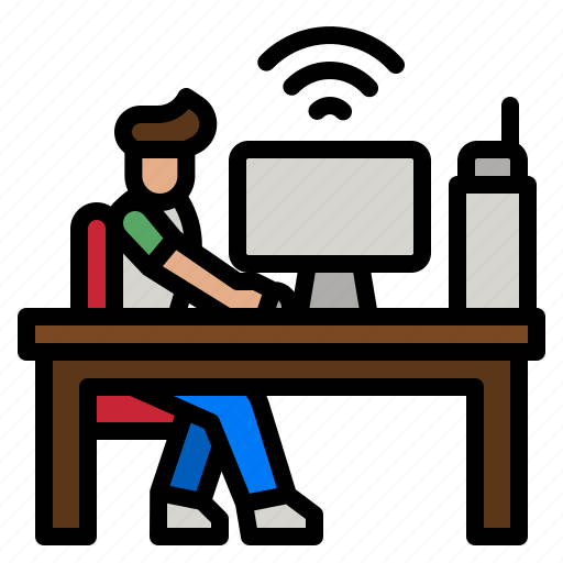 Work, computer, graphic, home, working icon - Download on Iconfinder