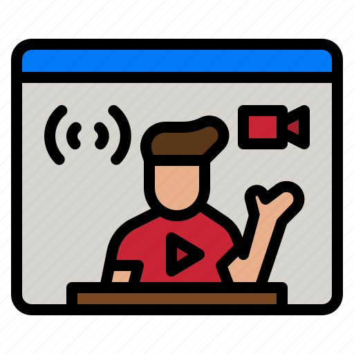 Youtuber, youtube, vlog, vlogger, video icon - Download on Iconfinder
