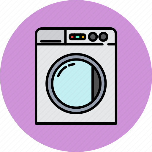Clothes, clothing, equipment, home, machine, washing icon - Download on Iconfinder