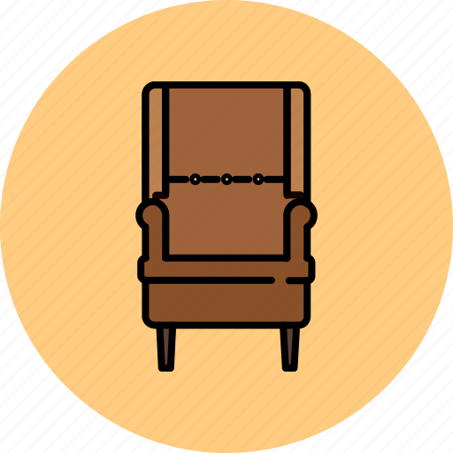 Chair, fabric, furniture, home, lean, leather icon - Download on Iconfinder