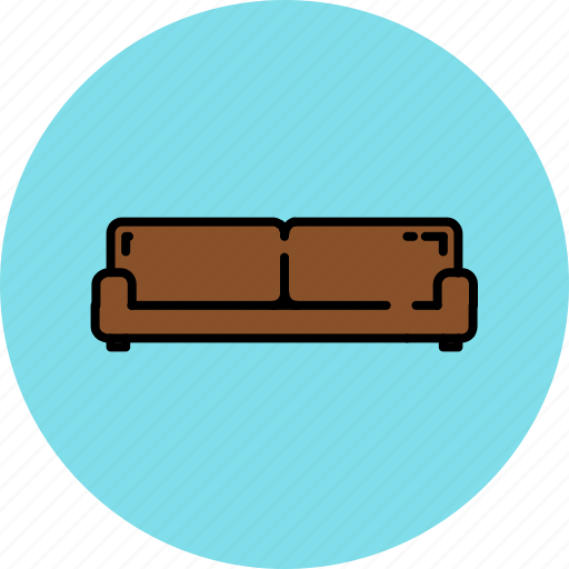 Couch, fabric, furniture, home, leather, livingroom, wide icon - Download on Iconfinder