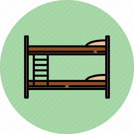 Bedroom, beds, bunkbeds, fabric, furniture, home, wooden icon - Download on Iconfinder