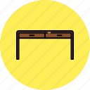 desk, drawers, furniture, home, wooden 
